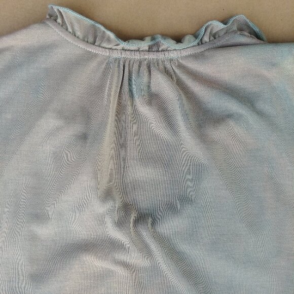 4/$20 Green Envelope tie dye acid wash green modal blend top USA sz Small - Picture 4 of 11